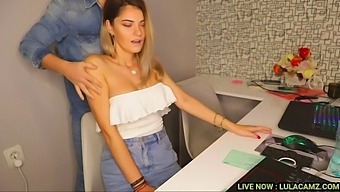 Steamy Office Encounter With A Seductive Secretary And A Horny Masseur