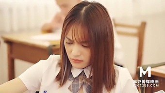 Asian Schoolgirl Xu Lei'S Orgasmic Lesson In 60fps