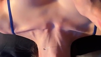A Young Brunette Teenager Gives A Deep Oral Sex With A Mouthful Of Cum