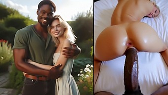 En Fantastisk Blond Kone Nyder En Vild Gruppesex-Session Med Sin Sorte Elsker.